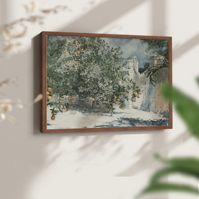 Motif floral rétro - Lxxv - reproduction encadrée
