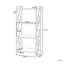 Marauder 143 cm H x 64 cm W Steel Standard Bookcase