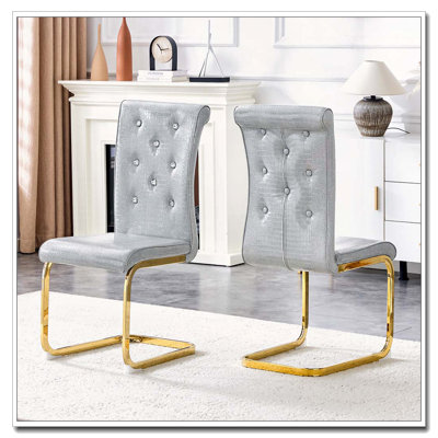Faux Leather Upholstered dining chairs