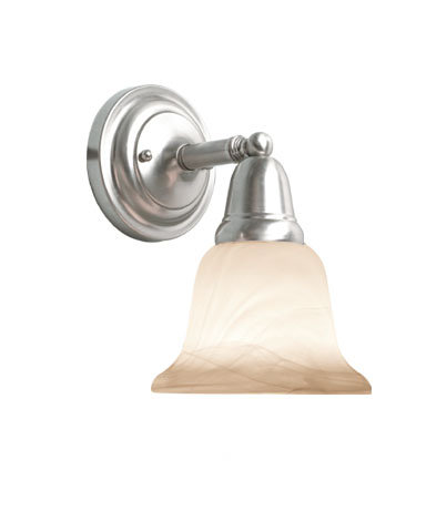 Applique pour salle de bain 1 lumières Willhite, Nickel satiné