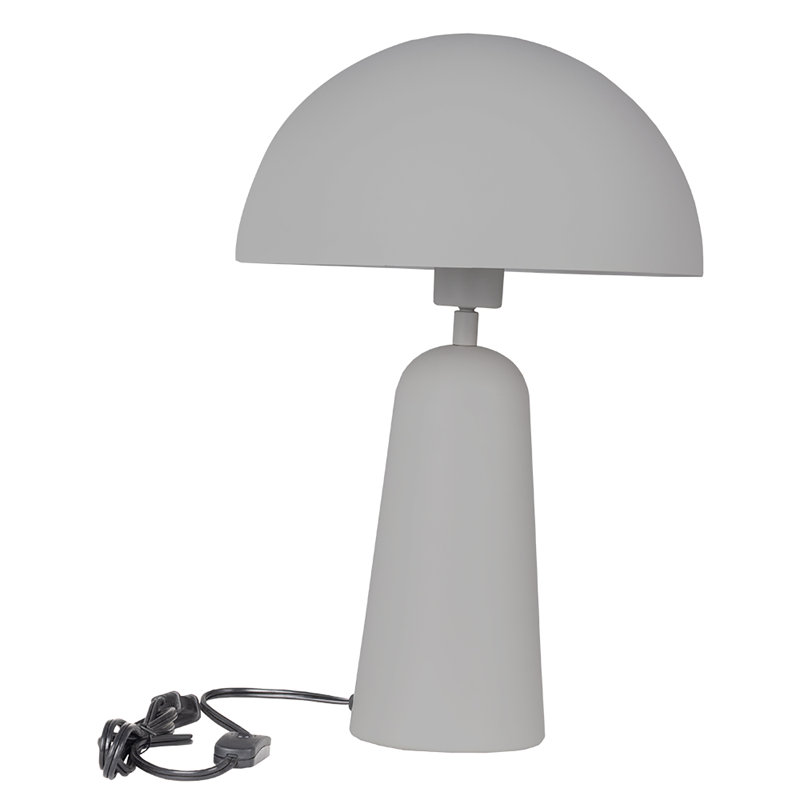 Lampe de table en métal Ricmod, gris
