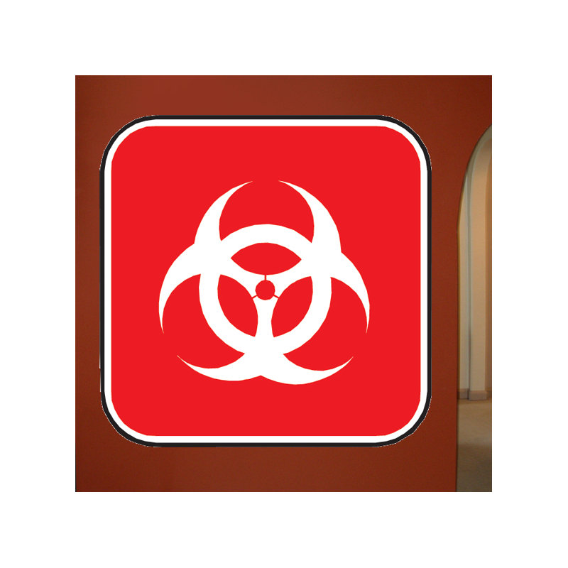 Décalcomanie murale signe biologique ii, H 24 po x l 24 po