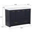 Ensemble de meuble-lavabo simple 49 po Blanche-539757812