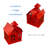 Small Fire House Bird House Red