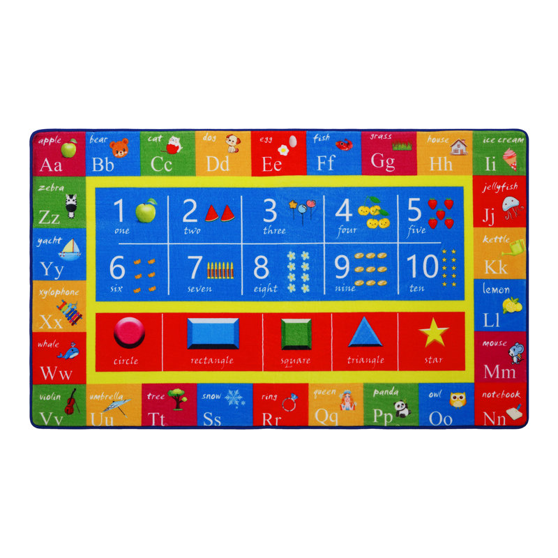 Tapis de jeu éducatif en tissu
