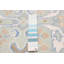 Tapis cyan unique de 2 pi 5 po x 8 pi Roshni