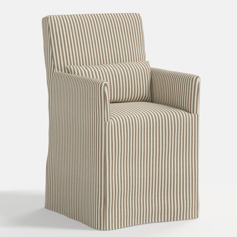 Stoffer Home x Cloth and Co. Lindy Dining Chair, Jane Stripe Burlap