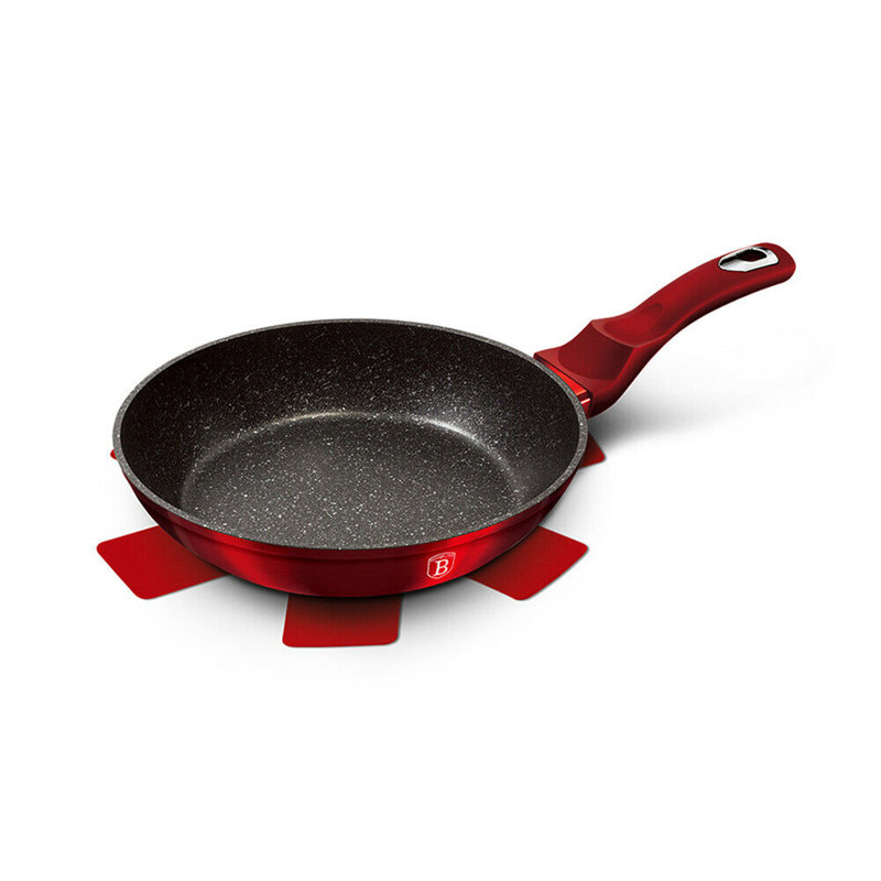 Aluminum Non-Stick Frying Pan, 28 cm, Red