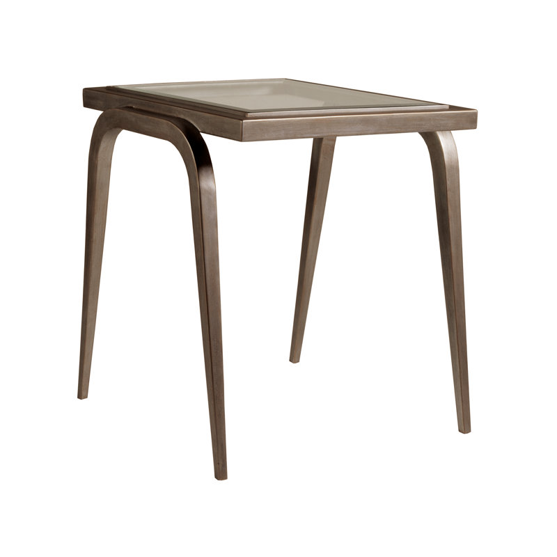 Metal Designs Mitchum Rectangular End Table, Renaissance