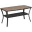 Table basse avec tablette de rangement Outsunny