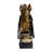 Black and Gold Ceramic Horse Sculpture 12"