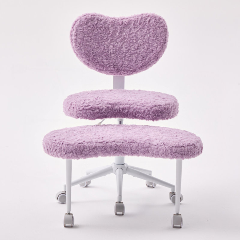 Fauteuil de méditation artificiel en poils de lapin plus, fauteuil à pattes croisées avec roulettes, fauteuil TDAH, fauteuil de bureau Criss