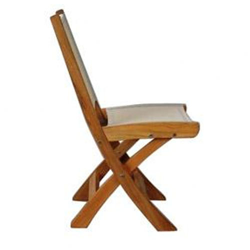 St. Tropez Outdoor Dining Side Chair, Canvas Taupe Sunbrella® Canvas