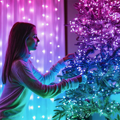Twinkly Smart Decorations 65.5' Multicolor Indoor/Outdoor String Lights