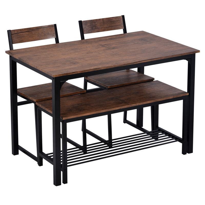 Ensemble repas pour 4 personnes Dur, Brun