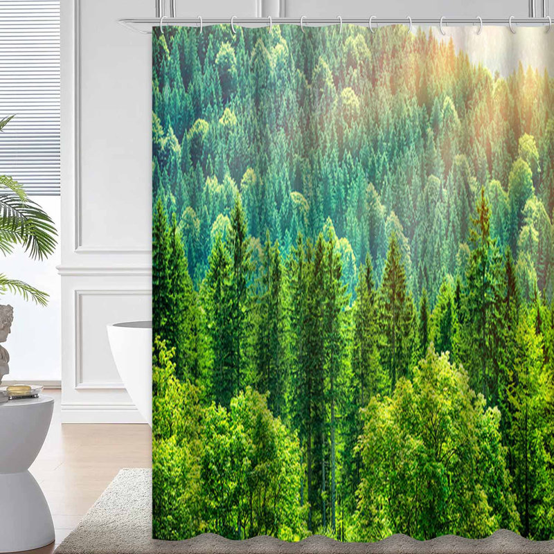 Rideau de douche Tree Mountain, L 72 po x l 78 po