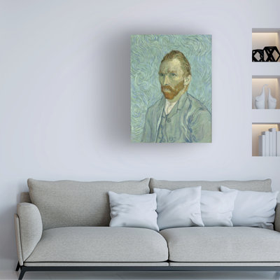" Self Portrait In Aqua " by Vincent Van Gogh