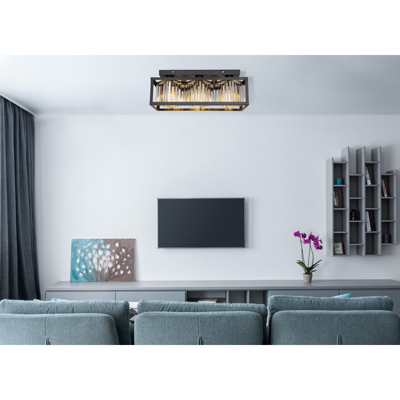 Aleksia Glass Flush Mount