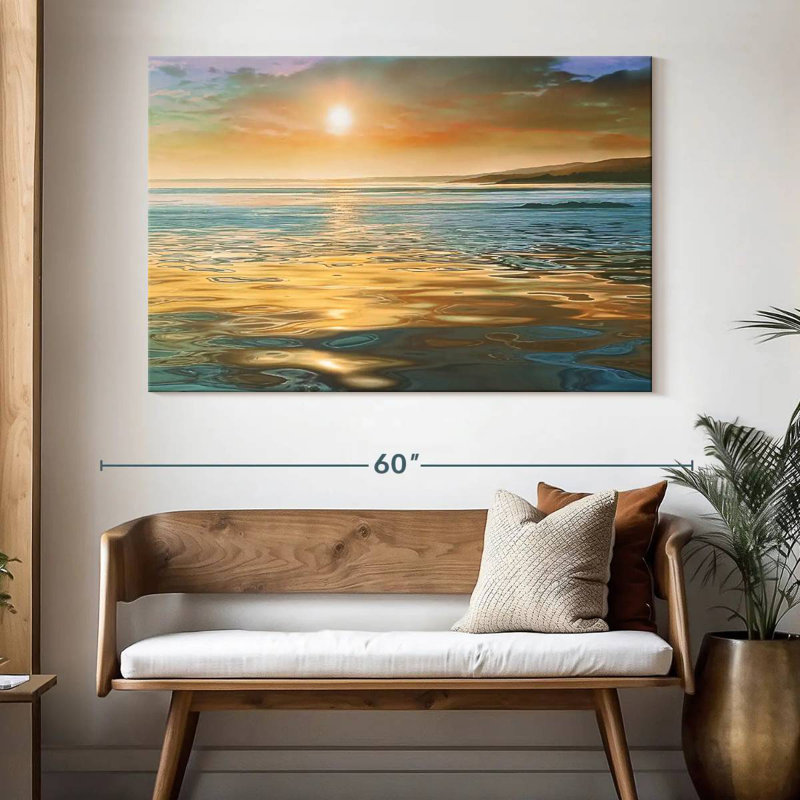 Gillard Ocean Evening Calm, H 34 po x l 51 po