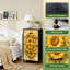 Commode 4 tiroirs pour chambre à coucher Bouquet de tournesols éclatants Pétales dorés Feuilles vertes Petite grande commode à vêtements pour organisateurs de placard avec commode