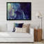 Abstrait, art mural sur toile, impression à l'encre liquide bleue-67391300-67391304-119819295