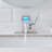 Bathroom Sink Faucet LED Light 3 Colors Changing Waterfall Glass Spout Hot Cold Water Mixer Single Handle One Hole Deck Mounted Bathroom Faucet