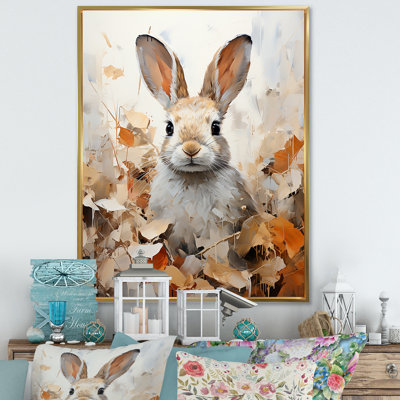 Impression sur toile Bunnys Curious Foliage Charm