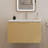 30" Modern Bathroom Vanity with Sink Wavy Textured Doors - Wall Mounted Floating Cabinet, Nature-544581653