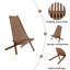 Chaise pliante en bois