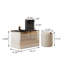 53.15"Grey dressing table jewelry cabinet storage cabinet