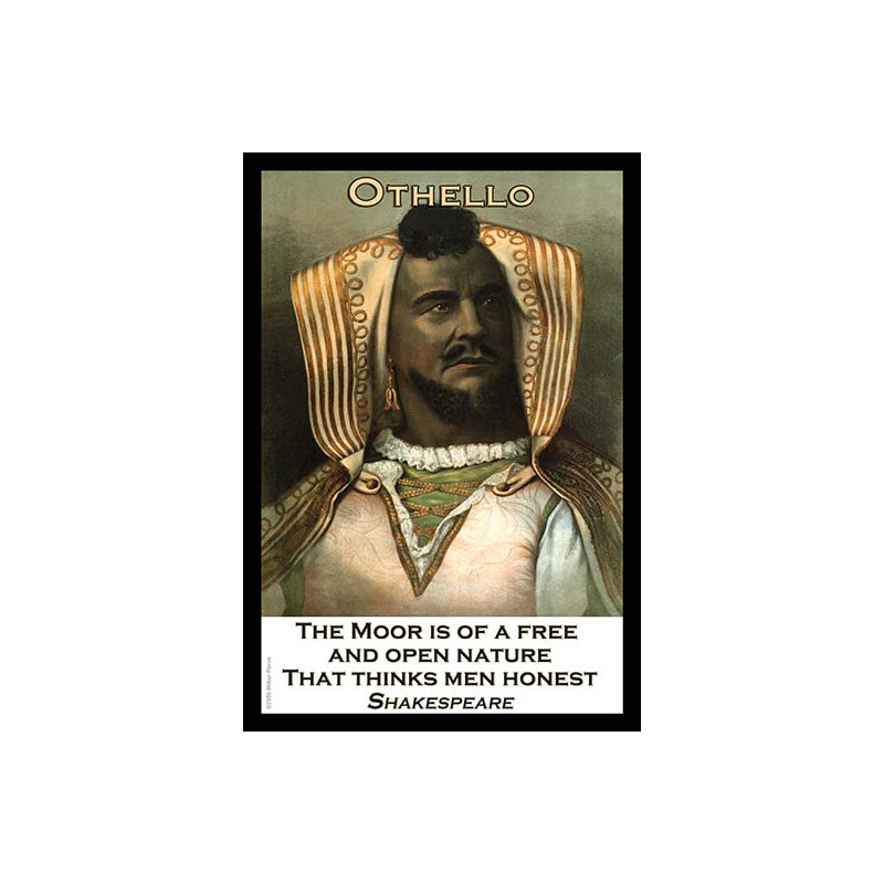 « othello » par william shakespeare, impression, H 30 po x l 20 po