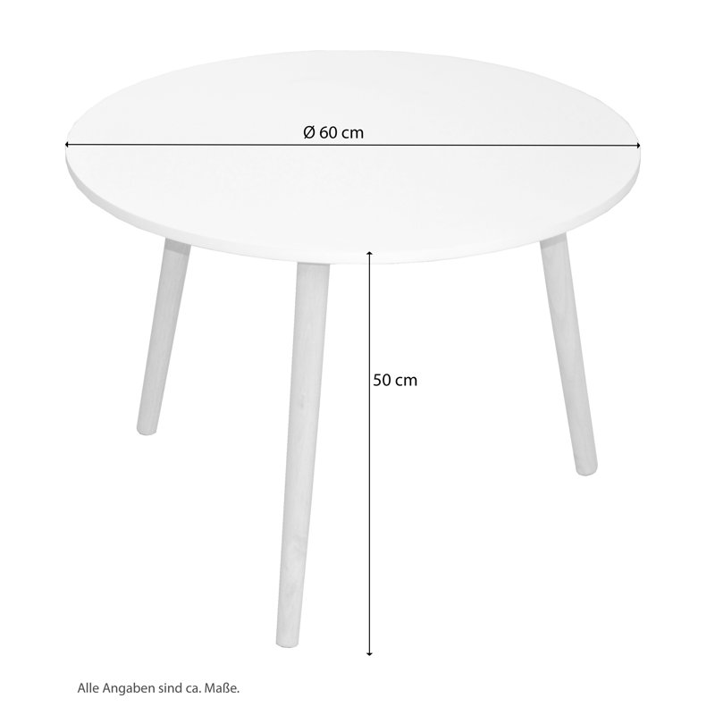 Side table Noriko, 50cm H x 60cm W x 60cm D