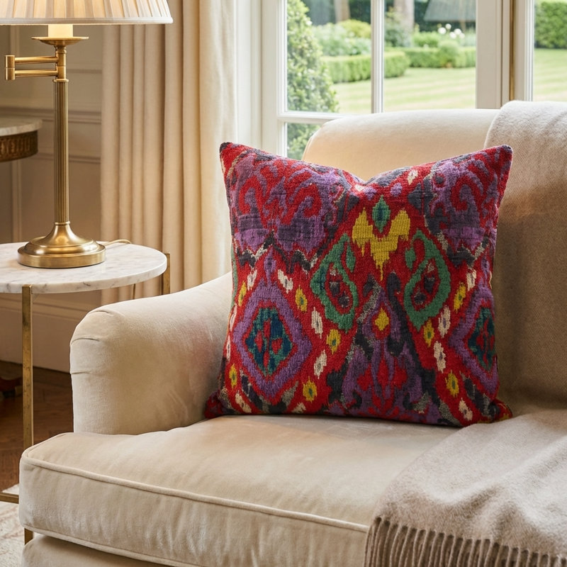 Coussin de luxe Sachi Love, 20 po x 20 po, Coussin décoratif