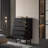 Elegant Storage Cabinet with Hidden Handles