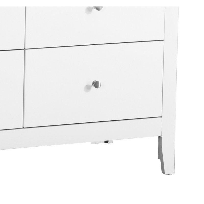 21 po Rangement multimédia haut blanc - Design élégant 85 lb Coffre robuste en matière d'assurance de la qualité