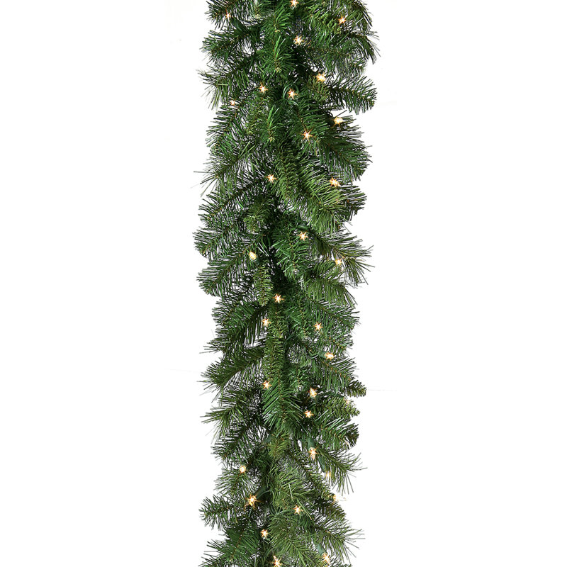 9'x10" Lit New Zealand Pine Garland
