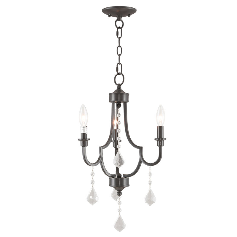 Danaleigh 3 - Light Dimmable Classic / Traditional Chandelier, English Bronze