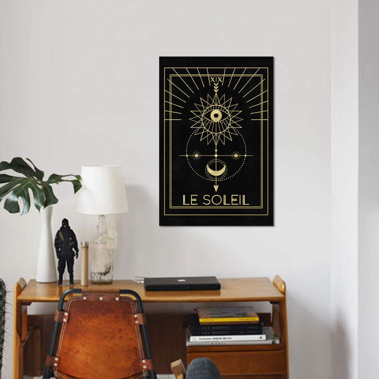 « le soleil », impression sur toile, H 26 po x l 18 po x P 1,5 po, Pas de tapis, Toile tendue