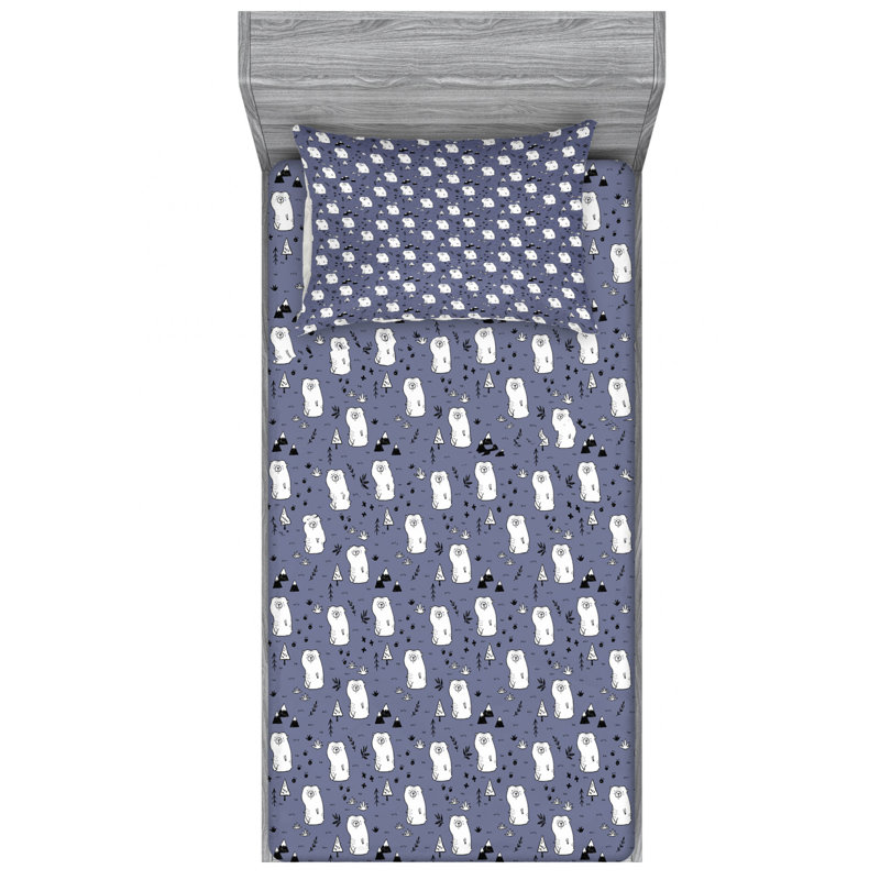 Microfiber Sheet Set, Twin Sheet Set with Fitted Sheet