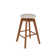 Amalia Swivel Upholstered Counter Stool with Solid Wood Frame