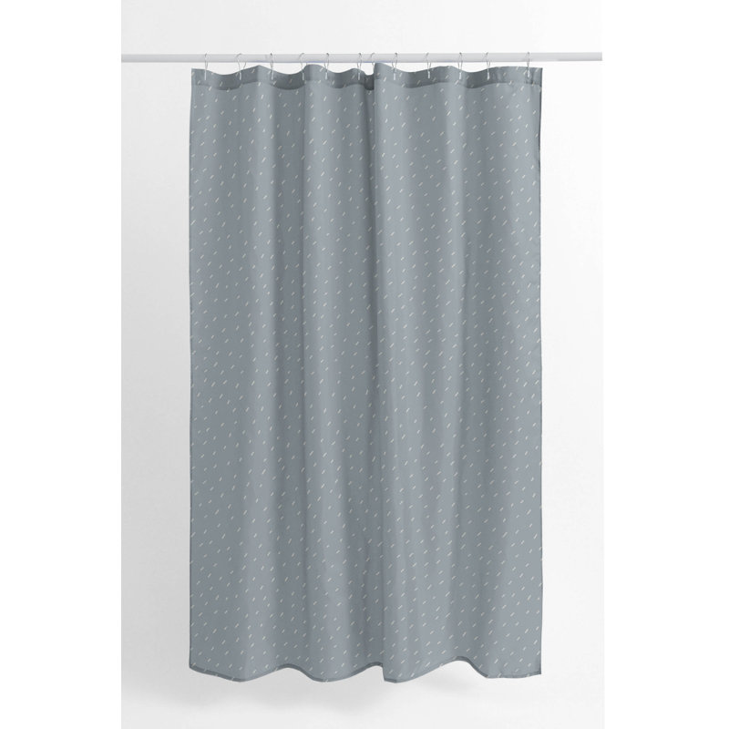 Paulie Ultra-Thin Lightweight Shower Curtain, Blue/Slate Blue