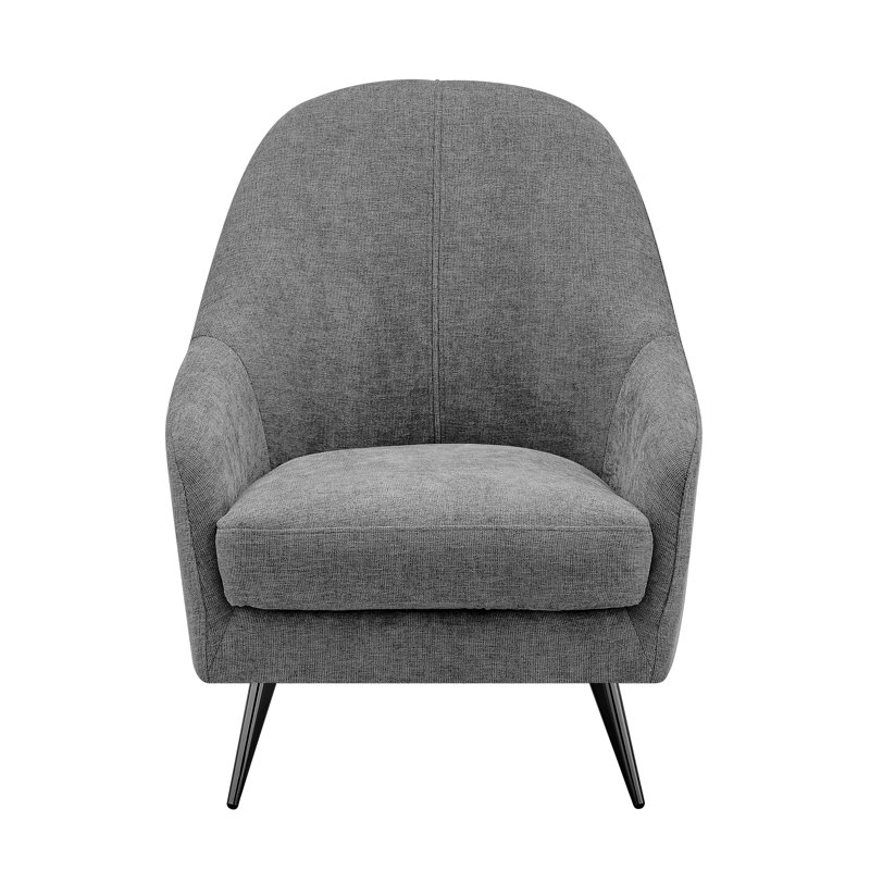 Akber Upholstered Armchair, Gray