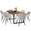 Ensemble de salle à manger rectangulaire pour 6 personnes l 31,5 po Covello-399512104-373786566
