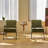 Pattern Colorful Fabric Armchair, Modern Accent Chair High Back, Living Room Chairs With Metal Legs And Soft Padded, Sofa Chairs For Home Office,Bedroom,Dining Room-126073954