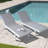 Tarun Outdoor Rust-Resistant Metal Chaise Lounge