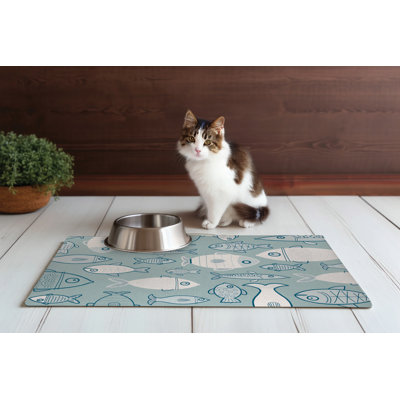 Here Fishy Fishy Fishy Pet Placemat