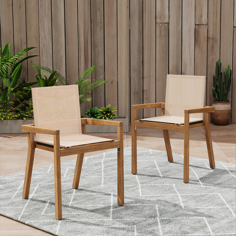 Chaise de salle à manger Mullenix, Beige