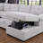 Khylei Upholstered U-Shaped Sectional Right Hand Facing-1959067357