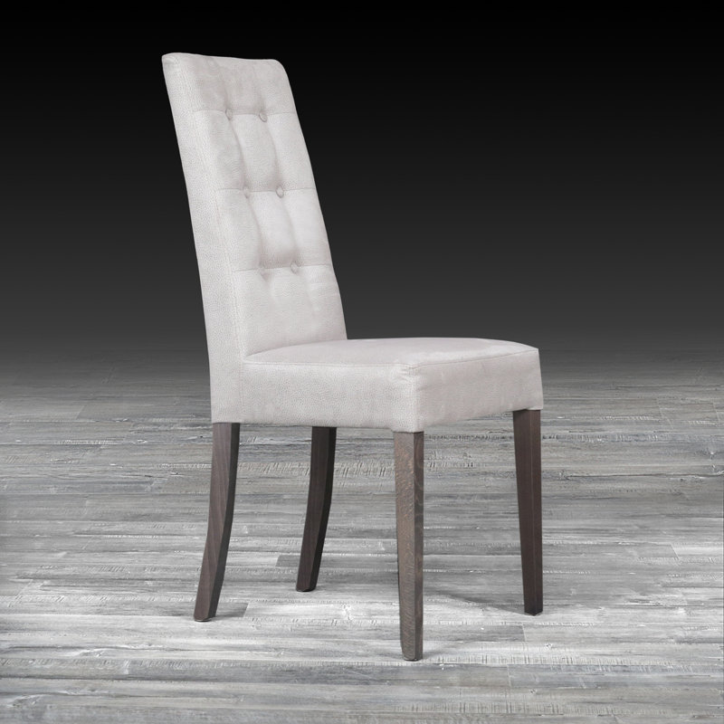 Chaise rembourrée Arafaat, Gris