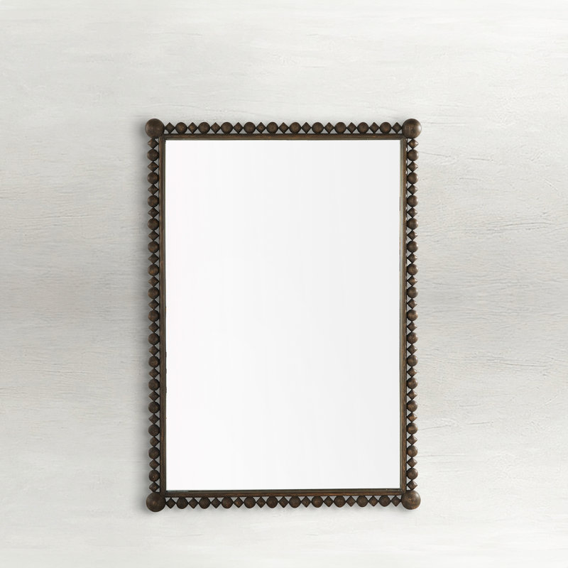 Beau Mirror - White, Brown
